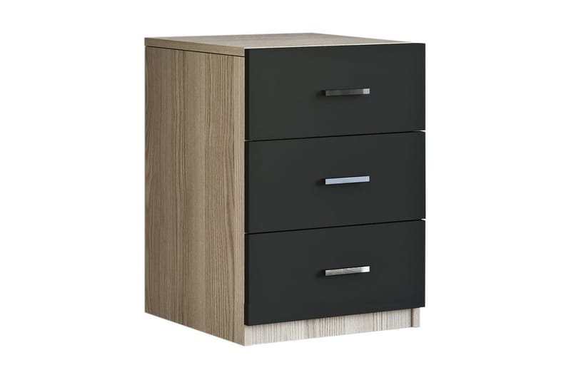 Barrock Nattbord 45 cm - Natur/Svart - Møbler - Bord - Avlastningsbord - Sengebord & nattbord