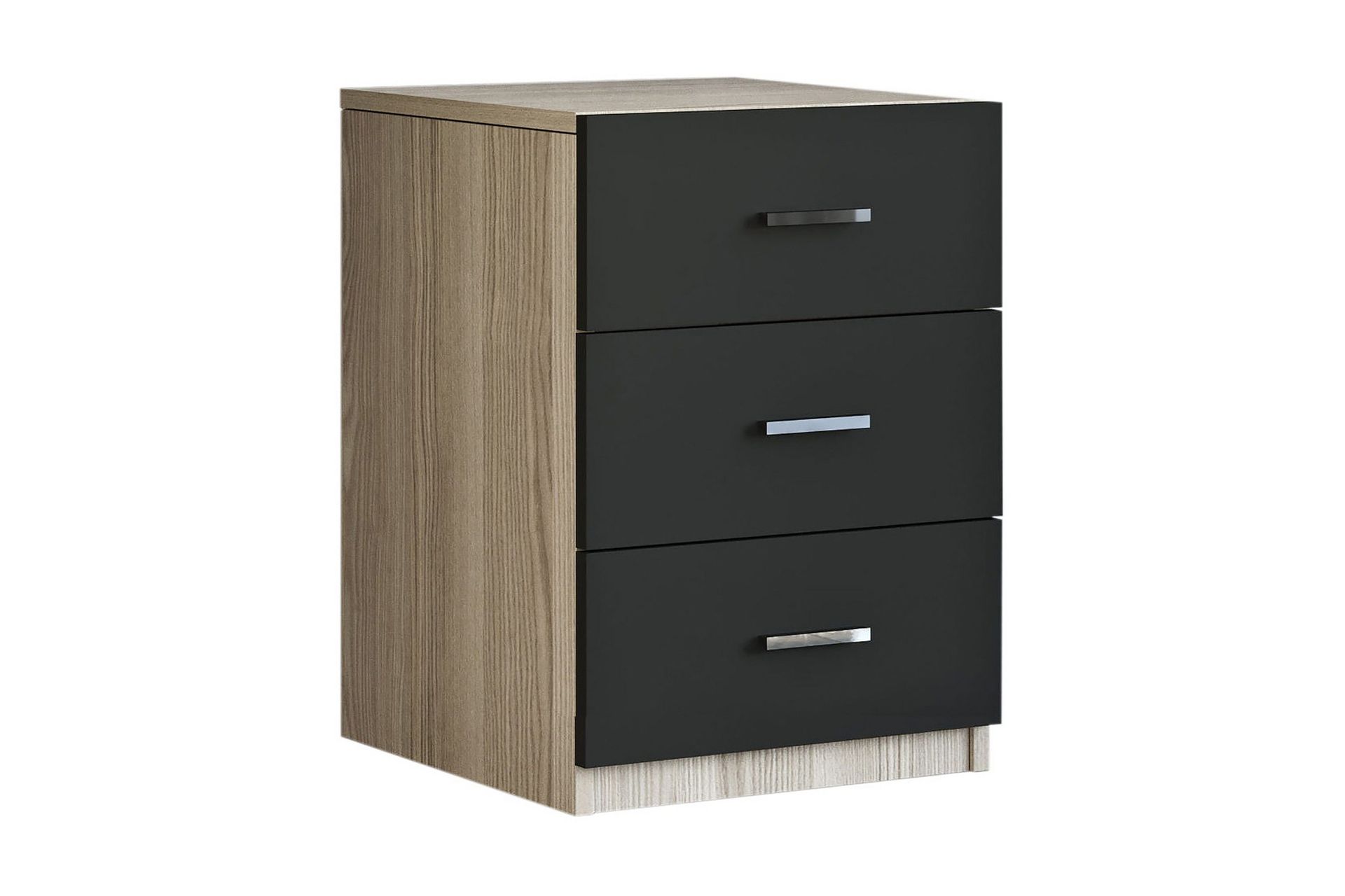 Barrock Nattbord 45 cm - Natur/Svart
