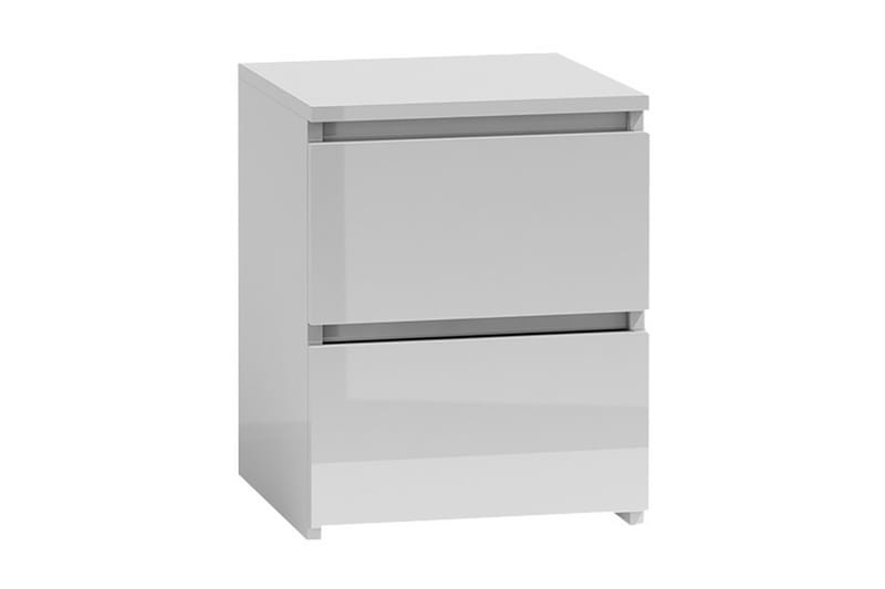 Basildon Nattbord 40 cm med Oppbevaring 2 Skuffer - Hvit - Møbler - Bord - Avlastningsbord - Sengebord & nattbord