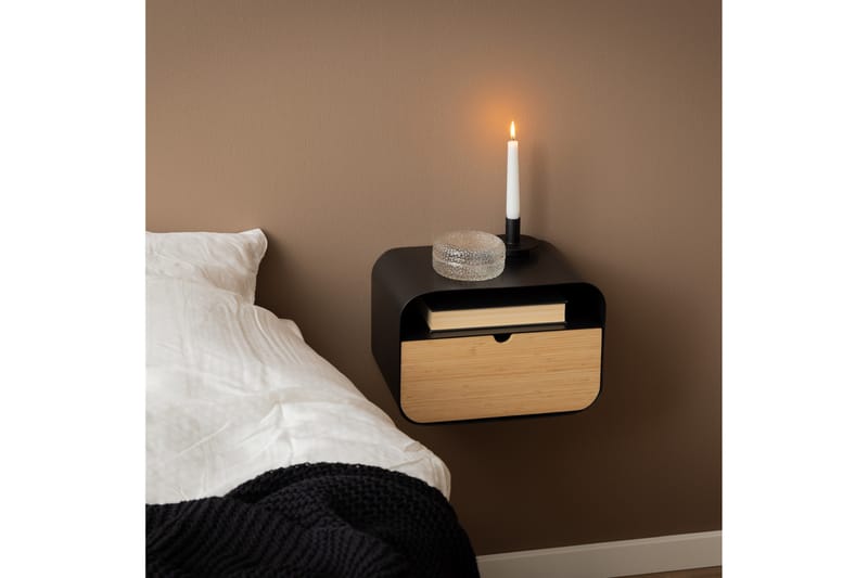 Belleuve Nattbord 25 cm - Sort - Møbler - Bord - Avlastningsbord - Sengebord & nattbord