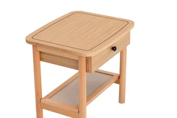 Bhika Nattbord 55 cm - Naturell/tre - Møbler - Bord - Avlastningsbord - Sengebord & nattbord