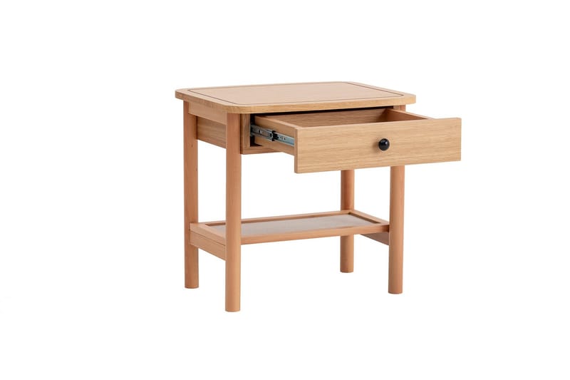 Bhika Nattbord 55 cm - Naturell/tre - Møbler - Bord - Avlastningsbord - Sengebord & nattbord
