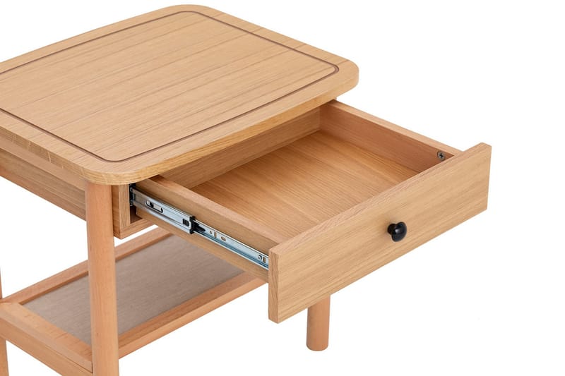 Bhika Nattbord 55 cm - Naturell/tre - Møbler - Bord - Avlastningsbord - Sengebord & nattbord