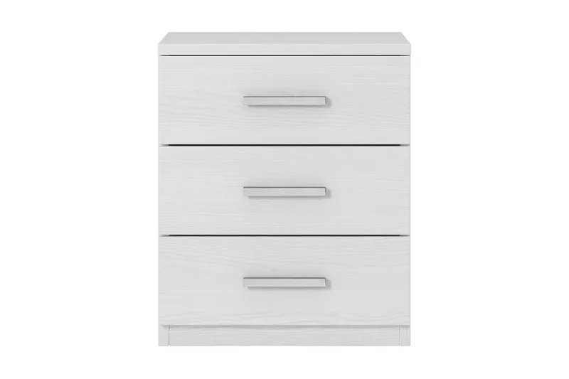 Bovera Nattbord 41x46 cm, Askgrå | Hvit