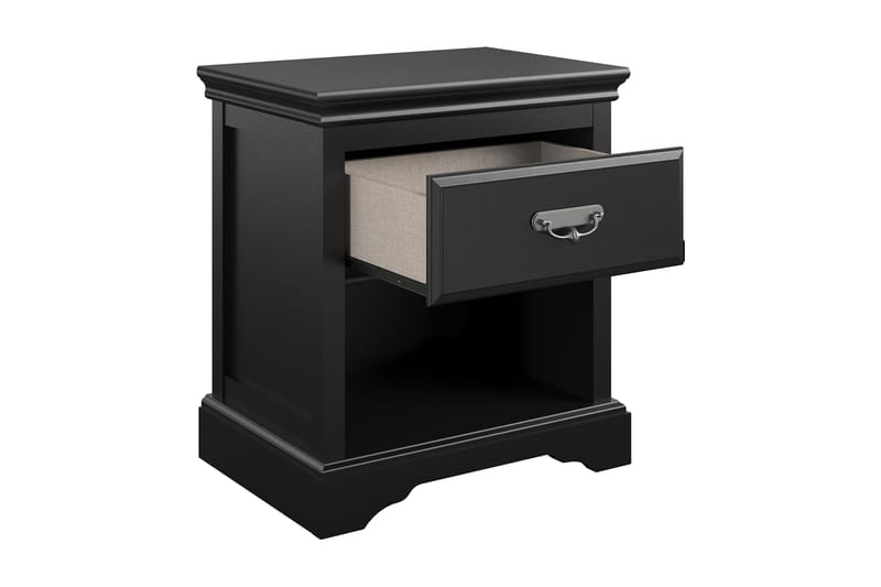 Bristol Nattbord 60x42 cm Svart - Dorel Home - Møbler - Bord - Avlastningsbord - Sengebord & nattbord