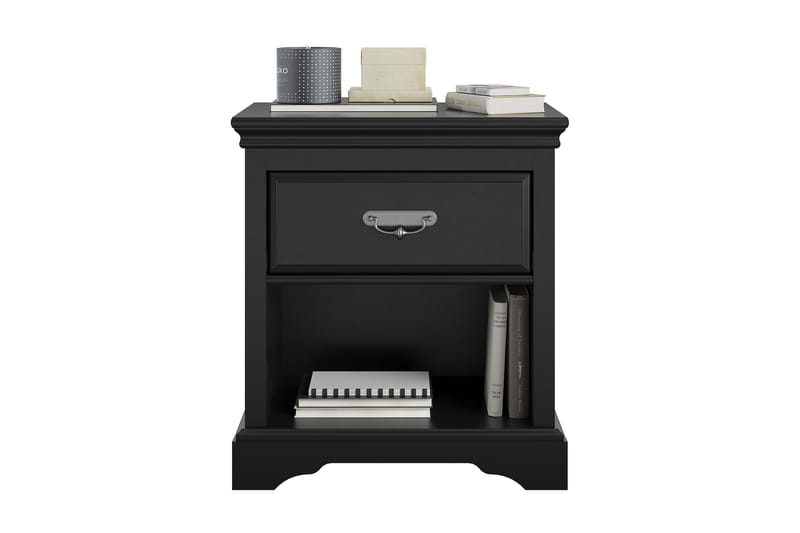 Bristol Nattbord 60x42 cm Svart - Dorel Home - Møbler - Bord - Avlastningsbord - Sengebord & nattbord