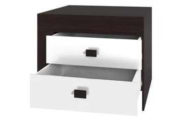 Cezara Sängbord 50 cm Vänster med Förvaring 2 Lådor Bedly Ek - Møbler - Bord - Avlastningsbord - Sengebord & nattbord