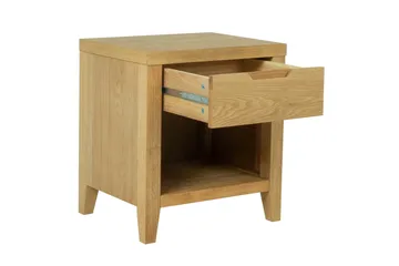 Chamba Nattbord 50 cm i Tre med Oppbevaring og Skuffer - Trefarget - Møbler - Bord - Avlastningsbord - Sengebord & nattbord