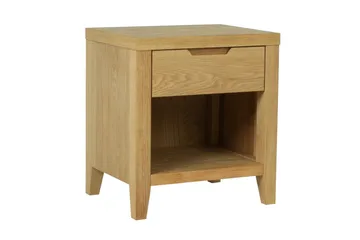 Chamba Nattbord 50 cm i Tre med Oppbevaring og Skuffer - Trefarget - Møbler - Bord - Avlastningsbord - Sengebord & nattbord