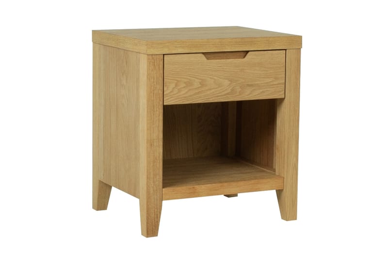 Chamba Nattbord 50 cm i Tre med Oppbevaring og Skuffer - Trefarget - Møbler - Bord - Avlastningsbord - Sengebord & nattbord