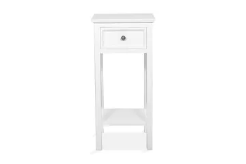 Cleana Nattbord 75 cm med Oppbevaring Skuff - Hvit - Møbler - Bord - Avlastningsbord - Sengebord & nattbord