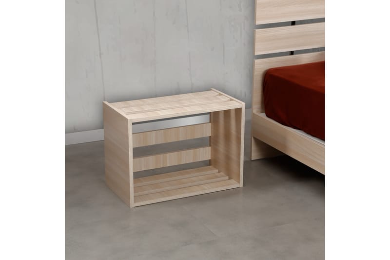 Comfortale Nattbord 60 cm - Lys Eikfarge - Møbler - Bord - Avlastningsbord - Sengebord & nattbord