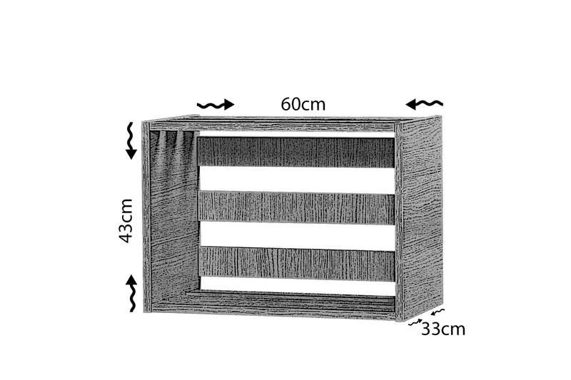 Comfortale Nattbord 60 cm - Lys Eikfarge - Møbler - Bord - Avlastningsbord - Sengebord & nattbord