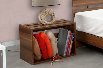 Comfortale Nattbord 60 cm - Valnøttsbrun - Møbler - Bord - Avlastningsbord - Sengebord & nattbord