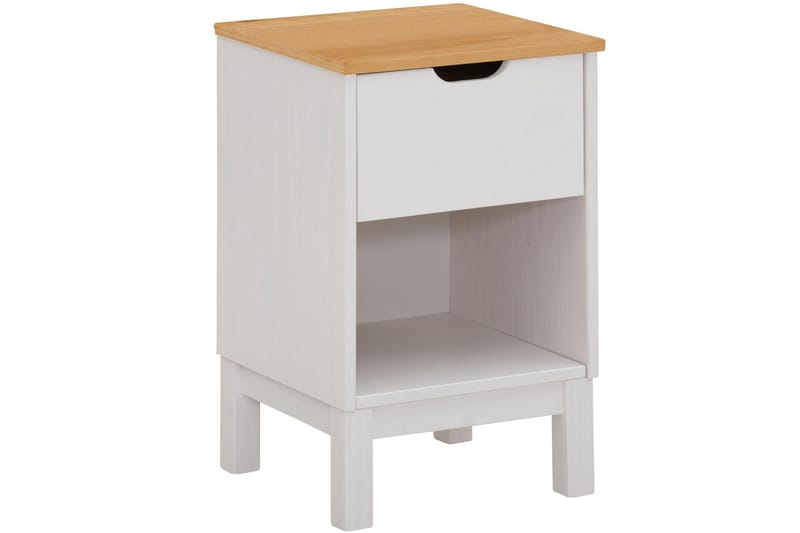Crotone Nattbord 38 cm - Hvit - Møbler - Bord - Avlastningsbord - Sengebord & nattbord