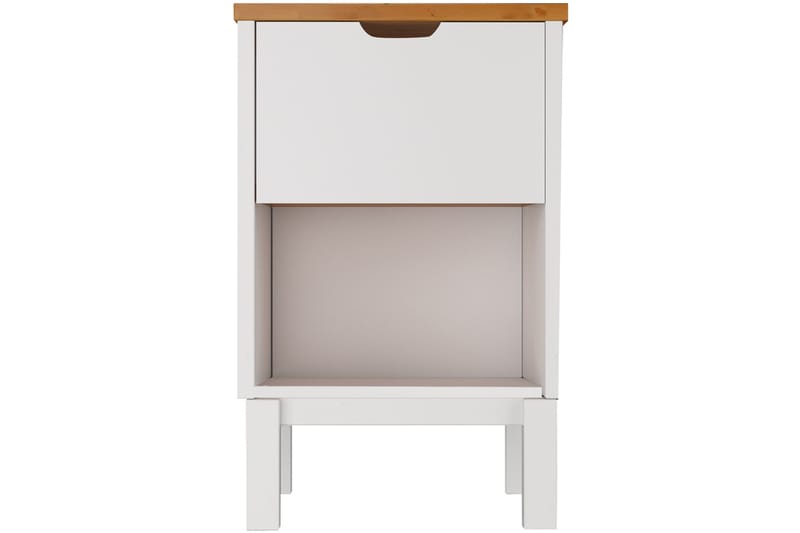 Crotone Nattbord 38 cm - Hvit - Møbler - Bord - Avlastningsbord - Sengebord & nattbord