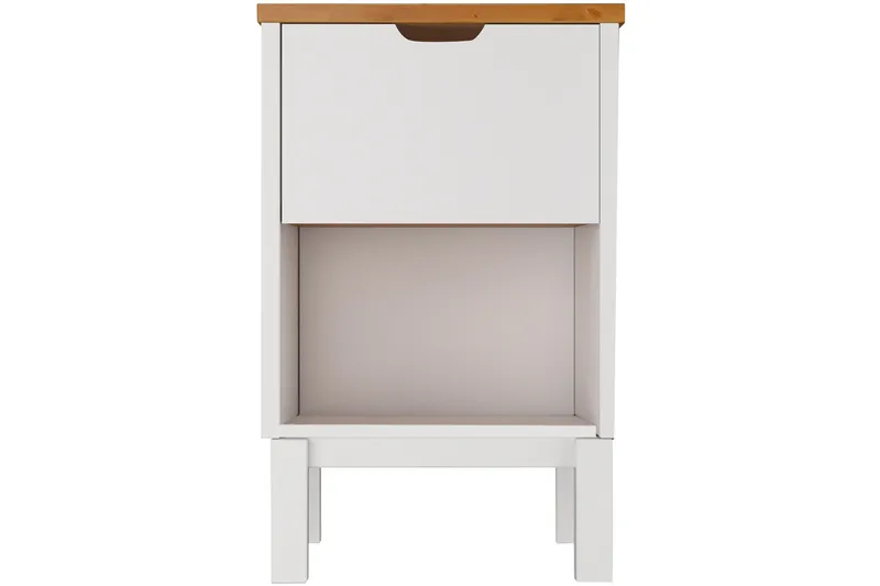 Crotone Nattbord 38 cm, Hvit