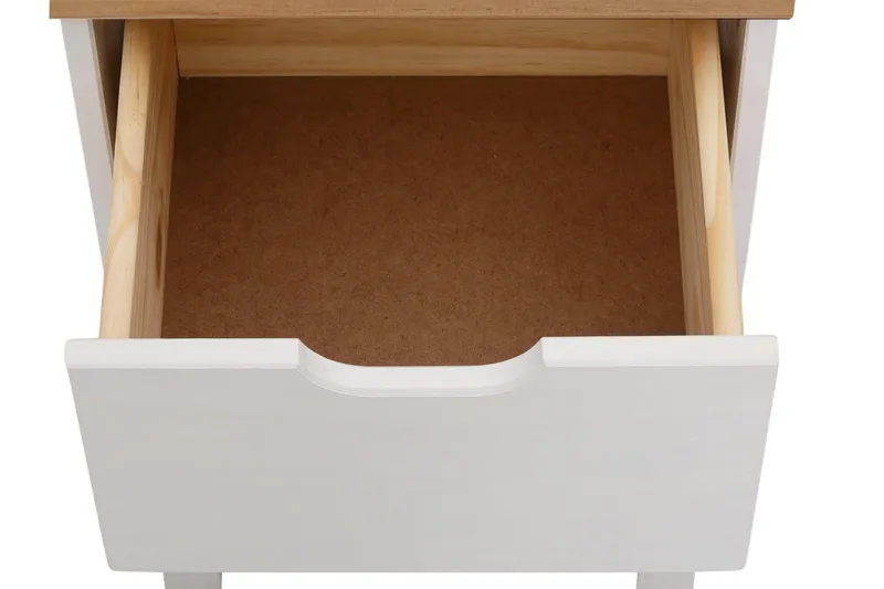 Crotone Nattbord 38 cm - Hvit - Møbler - Bord - Avlastningsbord - Sengebord & nattbord