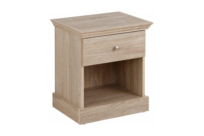Dareia Nattbord 45 cm med Oppbevaring Skuff + Hylle - Brun - Møbler - Bord - Avlastningsbord - Sengebord & nattbord