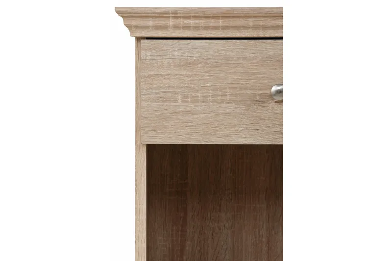 Dareia Nattbord 45 cm med Oppbevaring Skuff + Hylle - Brun - Møbler - Bord - Avlastningsbord - Sengebord & nattbord