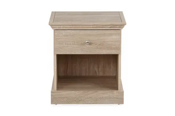 Dareia Nattbord 45 cm med Oppbevaring Skuff + Hylle - Brun - Møbler - Bord - Avlastningsbord - Sengebord & nattbord
