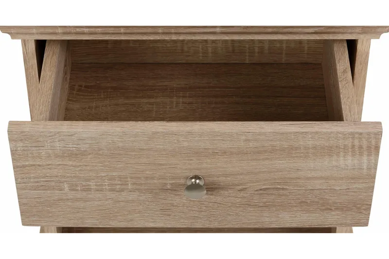 Dareia Nattbord 45 cm med Oppbevaring Skuff + Hylle - Brun - Møbler - Bord - Avlastningsbord - Sengebord & nattbord