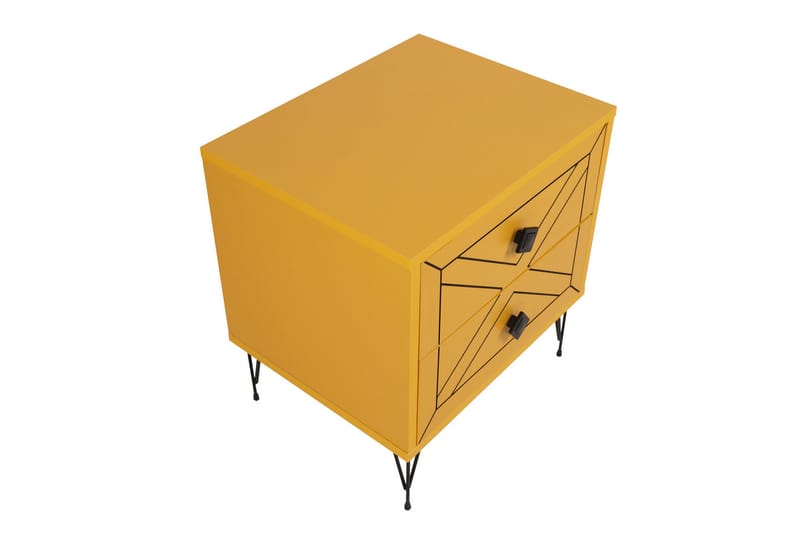 Dasina Nattbord 50 cm - Gul - Møbler - Bord - Avlastningsbord - Sengebord & nattbord