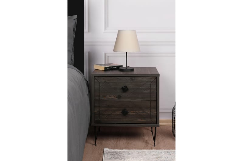 Dasina Nattbord 50 cm - Mørkebrun - Møbler - Bord - Avlastningsbord - Sengebord & nattbord