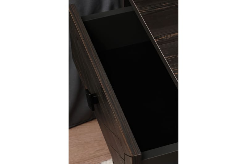 Dasina Nattbord 50 cm - Mørkebrun - Sengebord & nattbord