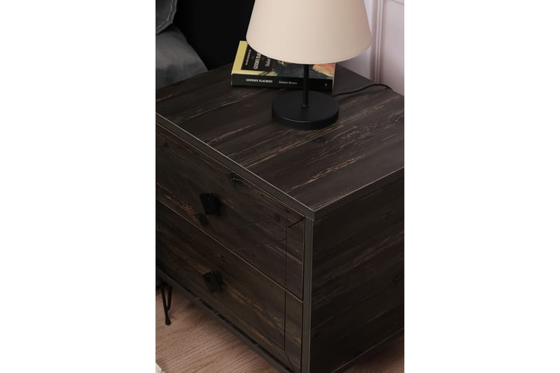Dasina Nattbord 50 cm - Mørkebrun - Møbler - Bord - Avlastningsbord - Sengebord & nattbord