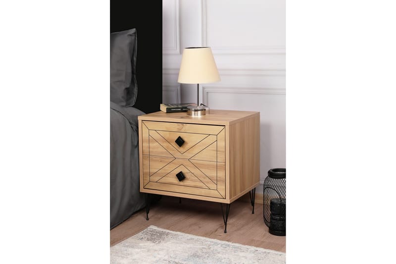 Dasina Nattbord 50 cm - Natur - Møbler - Bord - Avlastningsbord - Sengebord & nattbord