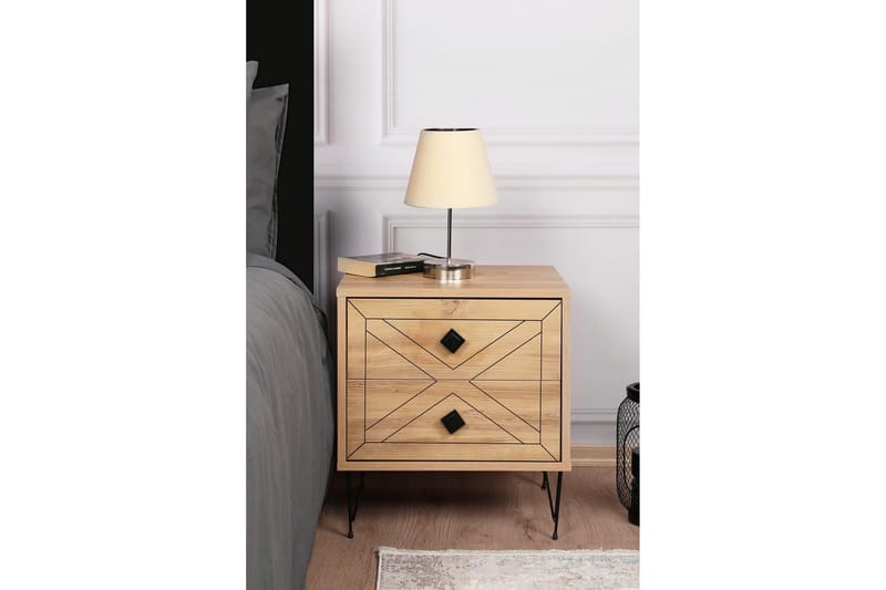 Dasina Nattbord 50 cm - Natur - Møbler - Bord - Avlastningsbord - Sengebord & nattbord