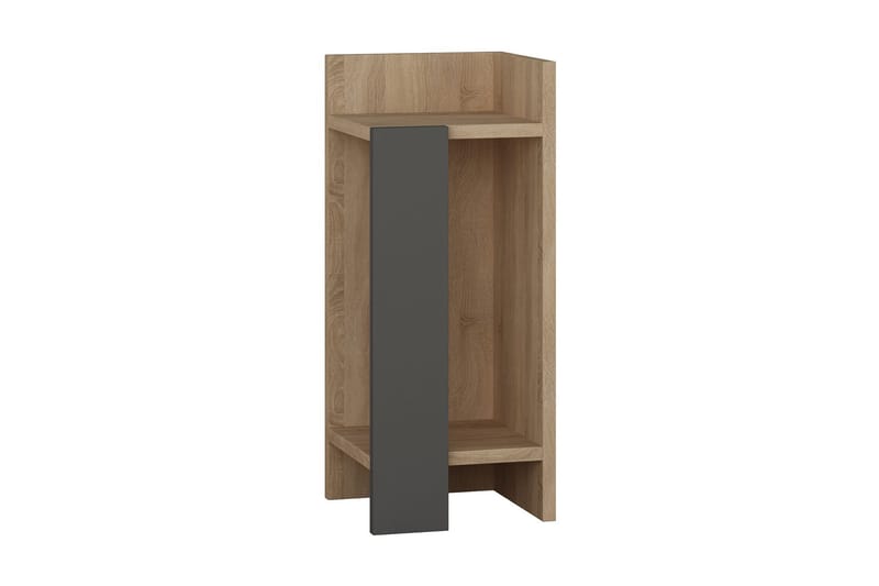 Decorta Nattbord 27 cm - Eikfarge/Mørkegrå - Møbler - Bord - Avlastningsbord - Sengebord & nattbord