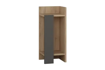Decorta Nattbord 27 cm - Eikfarge/Mørkegrå - Møbler - Bord - Avlastningsbord - Sengebord & nattbord