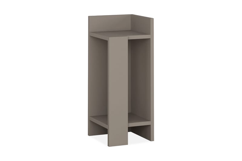 Decorta Nattbord 27 cm med Oppbevaring Hyllor + Luker Høyre - Brun - Møbler - Bord - Avlastningsbord - Sengebord & nattbord
