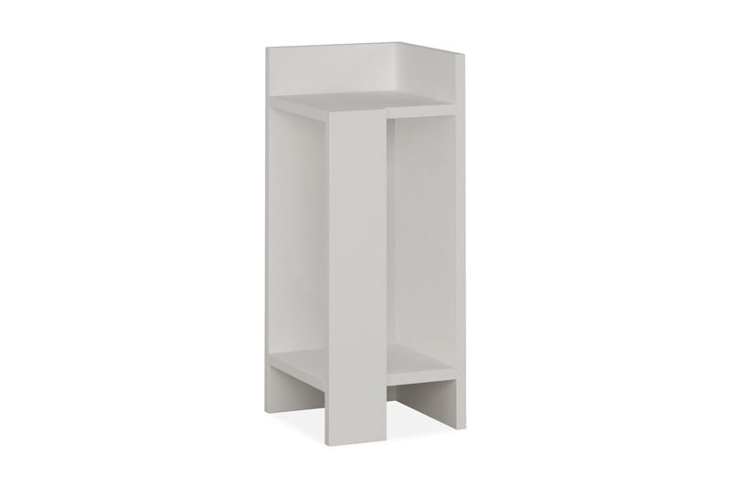 Decorta Nattbord 27 cm med Oppbevaring Hyllor + Luker Høyre - Hvit - Møbler - Bord - Avlastningsbord - Sengebord & nattbord