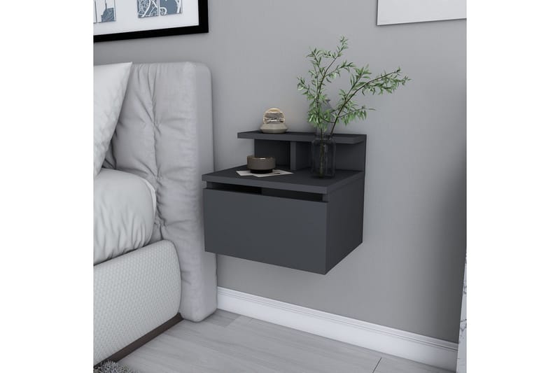 Desgrar Nattbord 39,8x35 cm - Antrasitt - Møbler - Bord - Avlastningsbord - Sengebord & nattbord