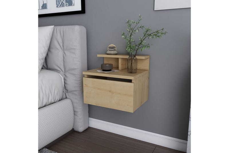 Desgrar Nattbord 39,8x35 cm - Brun - Møbler - Bord - Avlastningsbord - Sengebord & nattbord