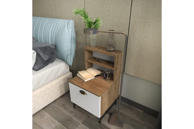 Desgrar Nattbord 45x22,5 cm - Brun - Møbler - Bord - Avlastningsbord - Sengebord & nattbord