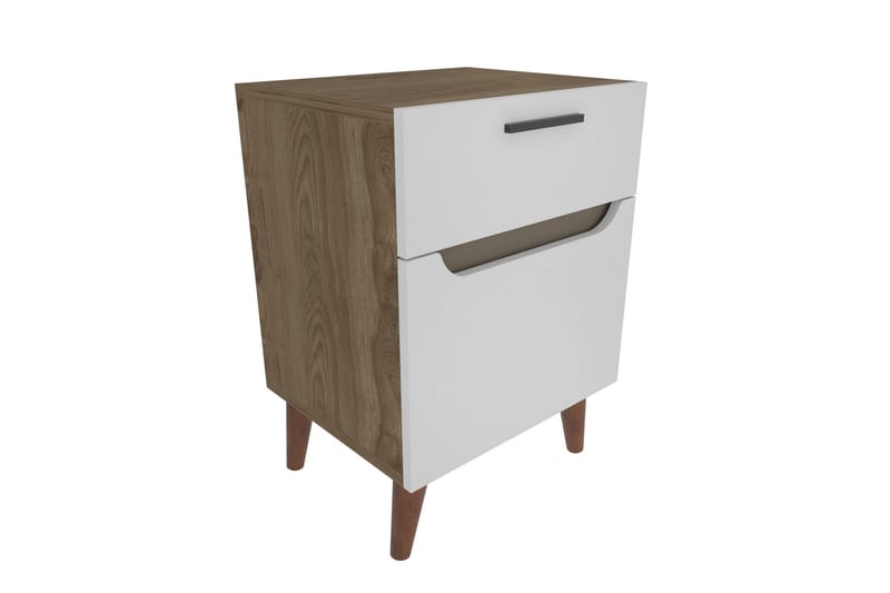 Desgrar Nattbord 45x63 cm - Hvit - Møbler - Bord - Avlastningsbord - Sengebord & nattbord