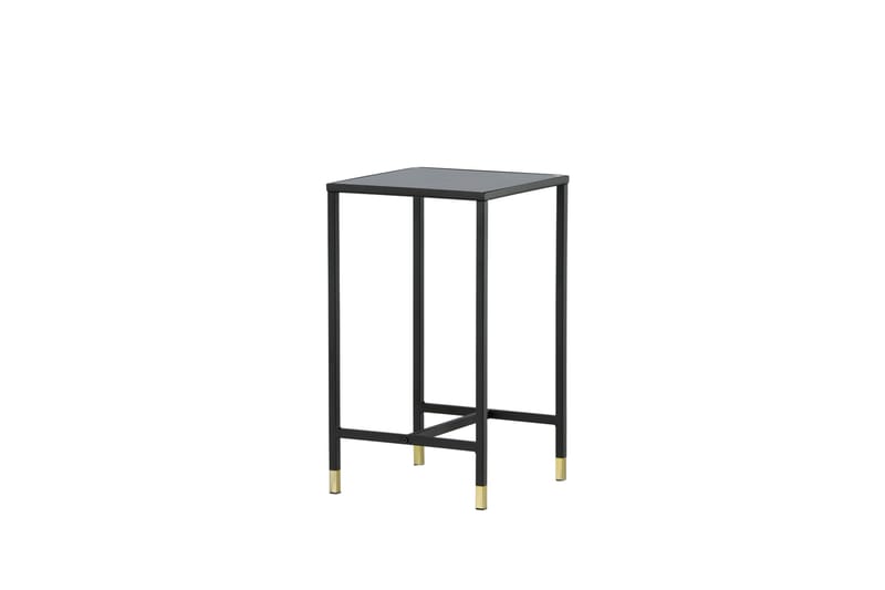 Dipp Nattbord 40 cm MarmorMønster - Glas/Sort/Grå - Møbler - Bord - Avlastningsbord - Sengebord & nattbord