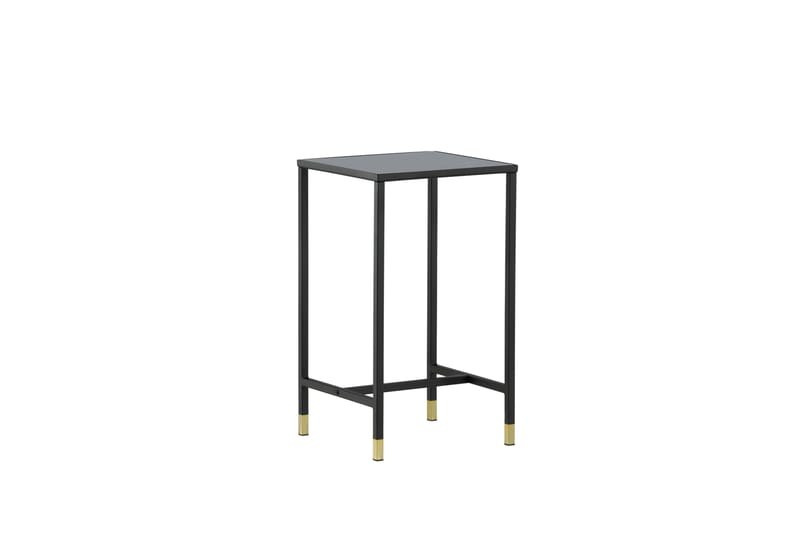 Dipp Nattbord 40 cm MarmorMønster - Glas/Sort/Grå - Møbler - Bord - Avlastningsbord - Sengebord & nattbord