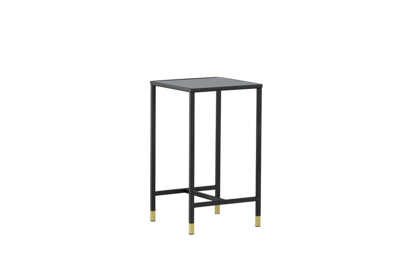 Dipp Nattbord 40 cm MarmorMønster - Glas/Sort/Grå - Møbler - Bord - Avlastningsbord - Sengebord & nattbord