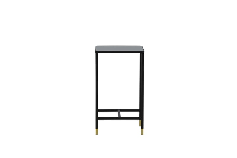 Dipp Nattbord 40 cm MarmorMønster - Glas/Sort/Grå - Møbler - Bord - Avlastningsbord - Sengebord & nattbord