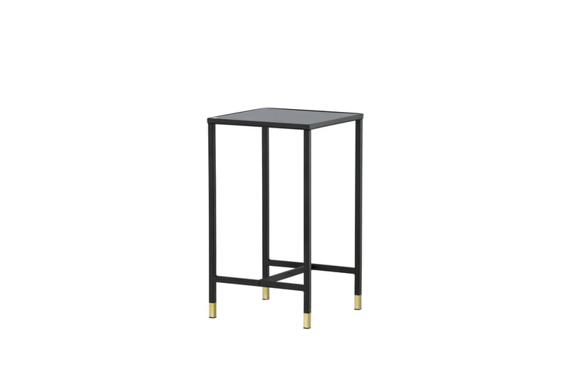 Dipp Nattbord 40 cm MarmorMønster - Glas/Sort/Grå - Møbler - Bord - Avlastningsbord - Sengebord & nattbord