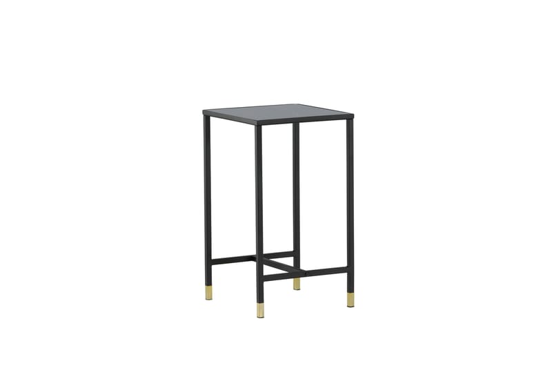 Dipp Nattbord 40 cm MarmorMønster - Glas/Sort/Grå - Møbler - Bord - Avlastningsbord - Sengebord & nattbord