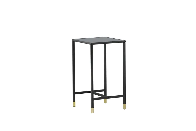 Dipp Nattbord 40 cm MarmorMønster, Glas/Sort/Grå