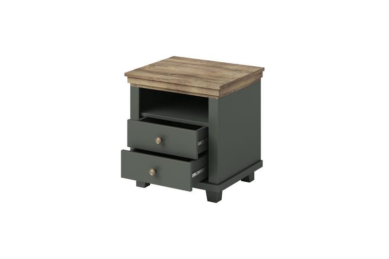 Doade Nattbord 62x200 cm - Grønn|Natur - Møbler - Bord - Avlastningsbord - Sengebord & nattbord