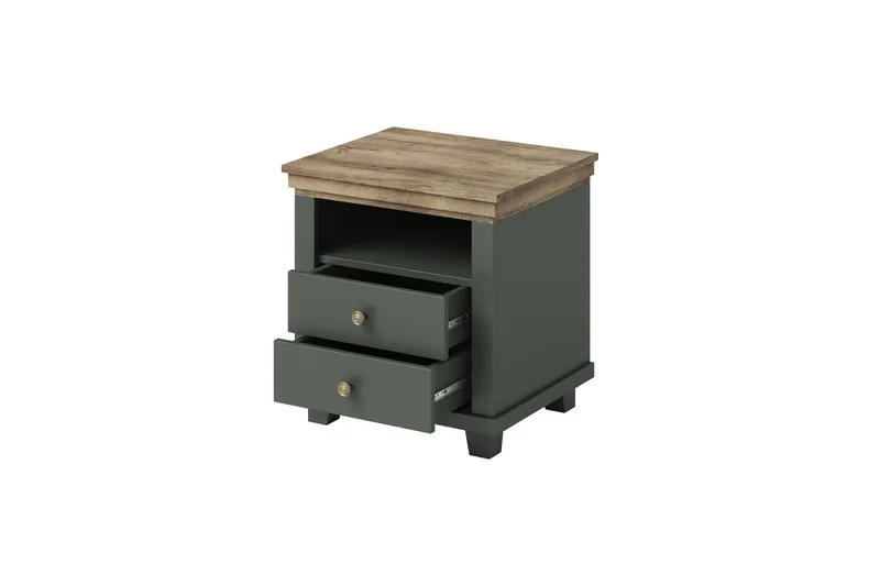 Doade Nattbord 62x200 cm - Grønn|Natur - Møbler - Bord - Avlastningsbord - Sengebord & nattbord