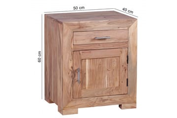 Dornell Nattbord med Skuffer 50 cm i Tre - Brun - Møbler - Bord - Avlastningsbord - Sengebord & nattbord
